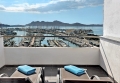 views of the marina, the beach and the promenade from the terrace of the master bedroom